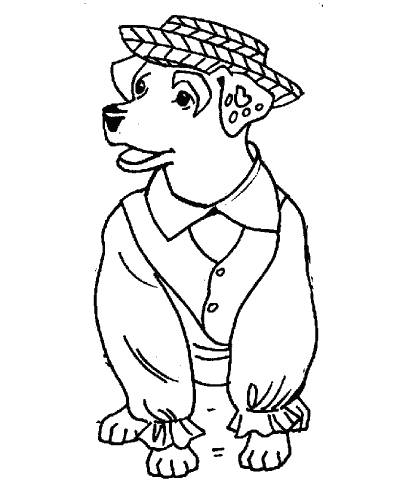 Wishbone coloring pages