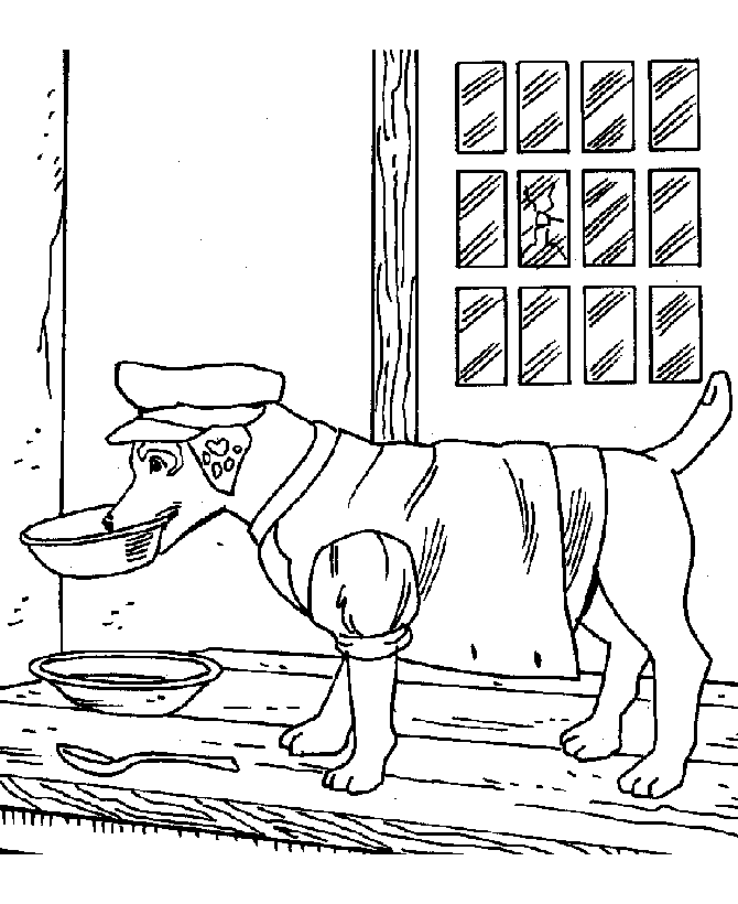 Printable Wishbone coloring pages