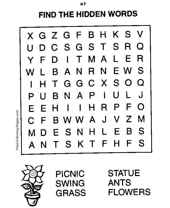 Printable Word Search Puzzles 07